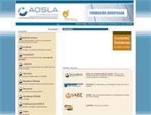 Tablet Screenshot of aosla.org